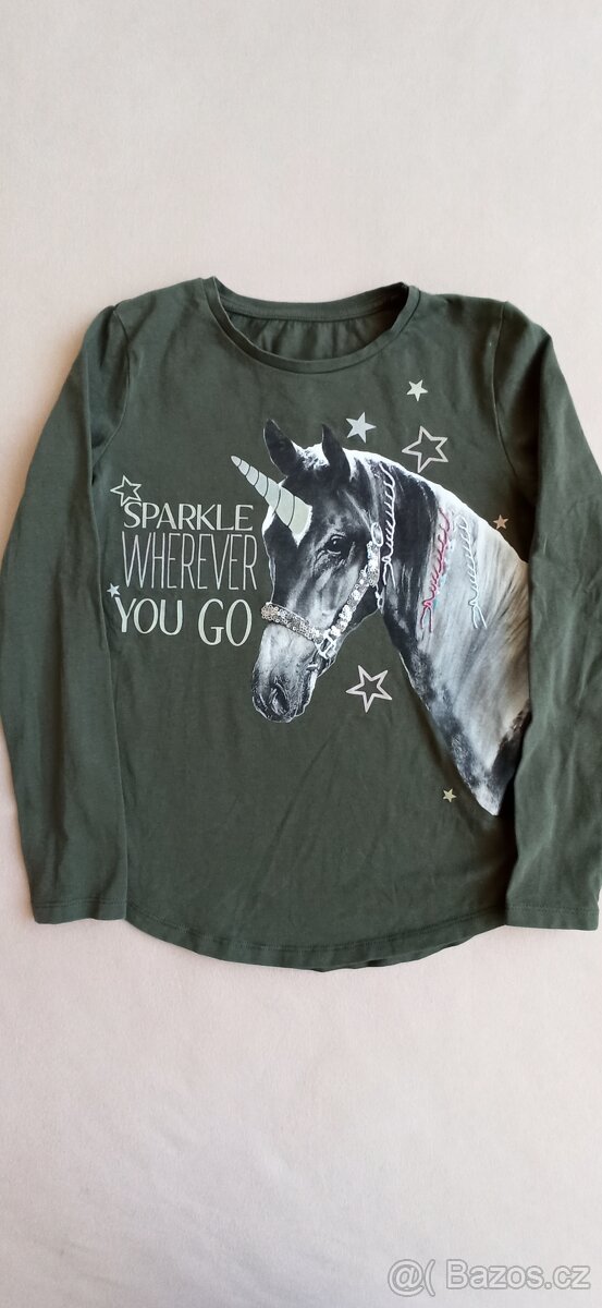 Kalhoty + trička, vel. 134 - 5