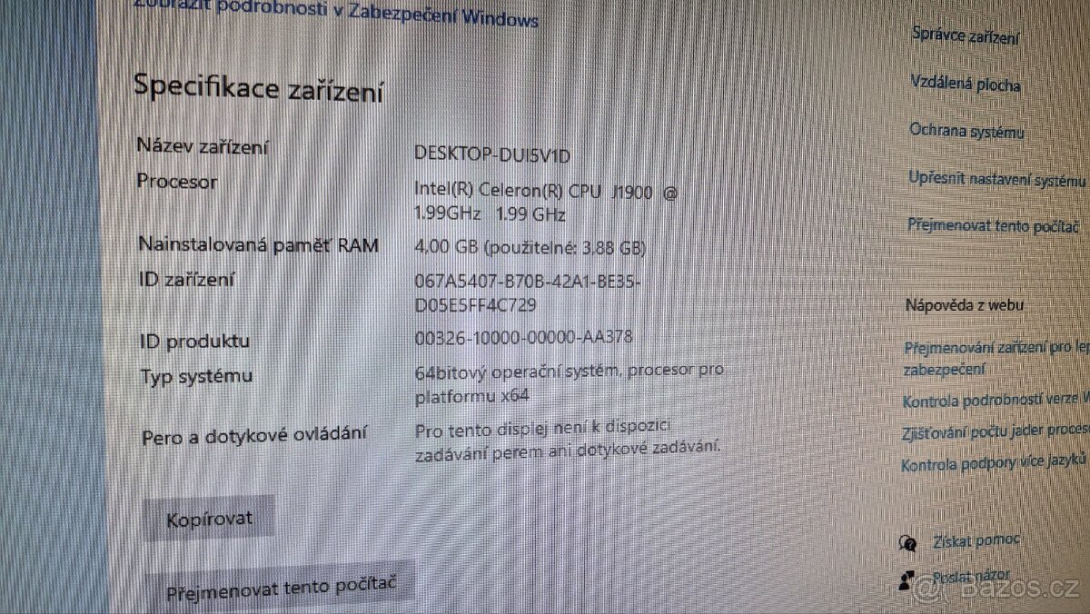 Malý PC Packard Bell - 5