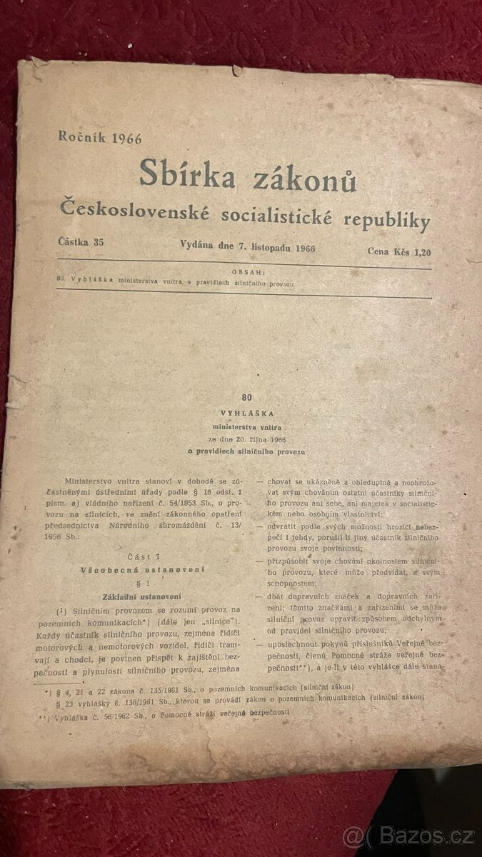 Vyhláška z roku 1958 a 1966 plus kniha - 5