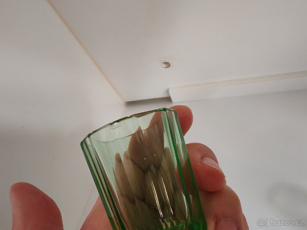 Zelené akleněné oanáky - štamprlata - 5