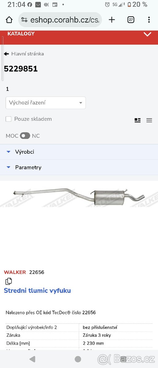 Výfuk Ford 5229851 - 5