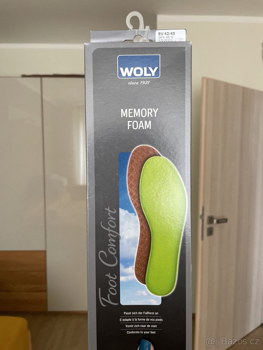 Vložky do bot Woly Memory Foam, vel. EU 42/43 - 5