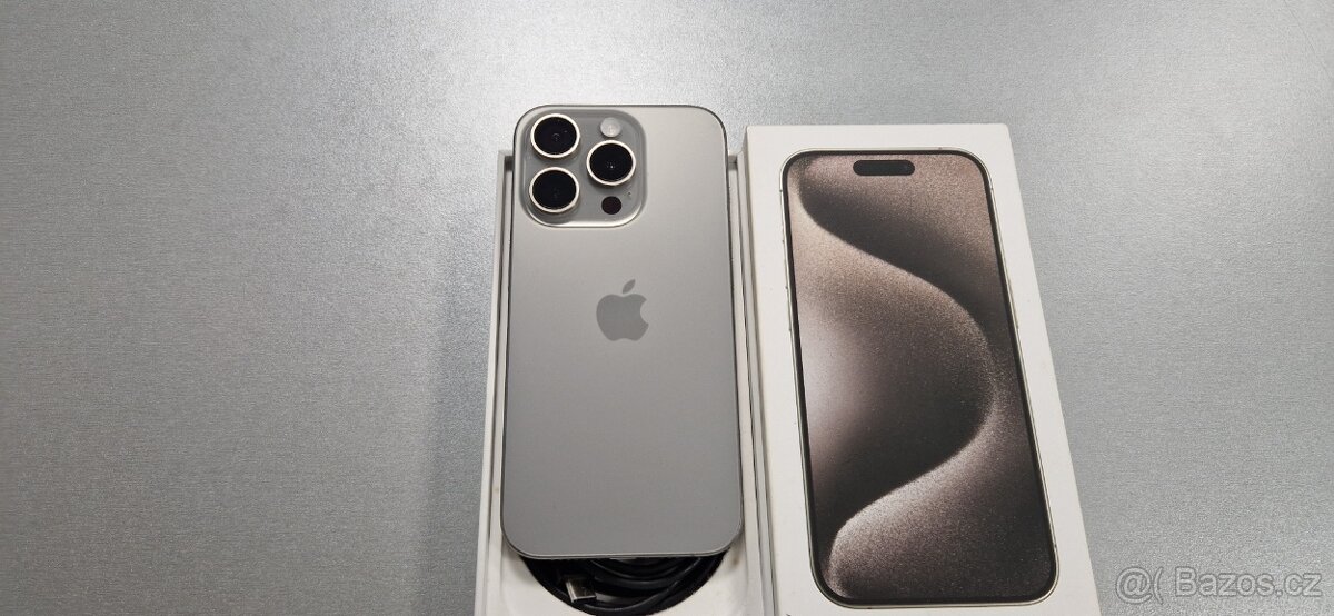 Apple iphone 15pro 128GB Natural Titanium - 5