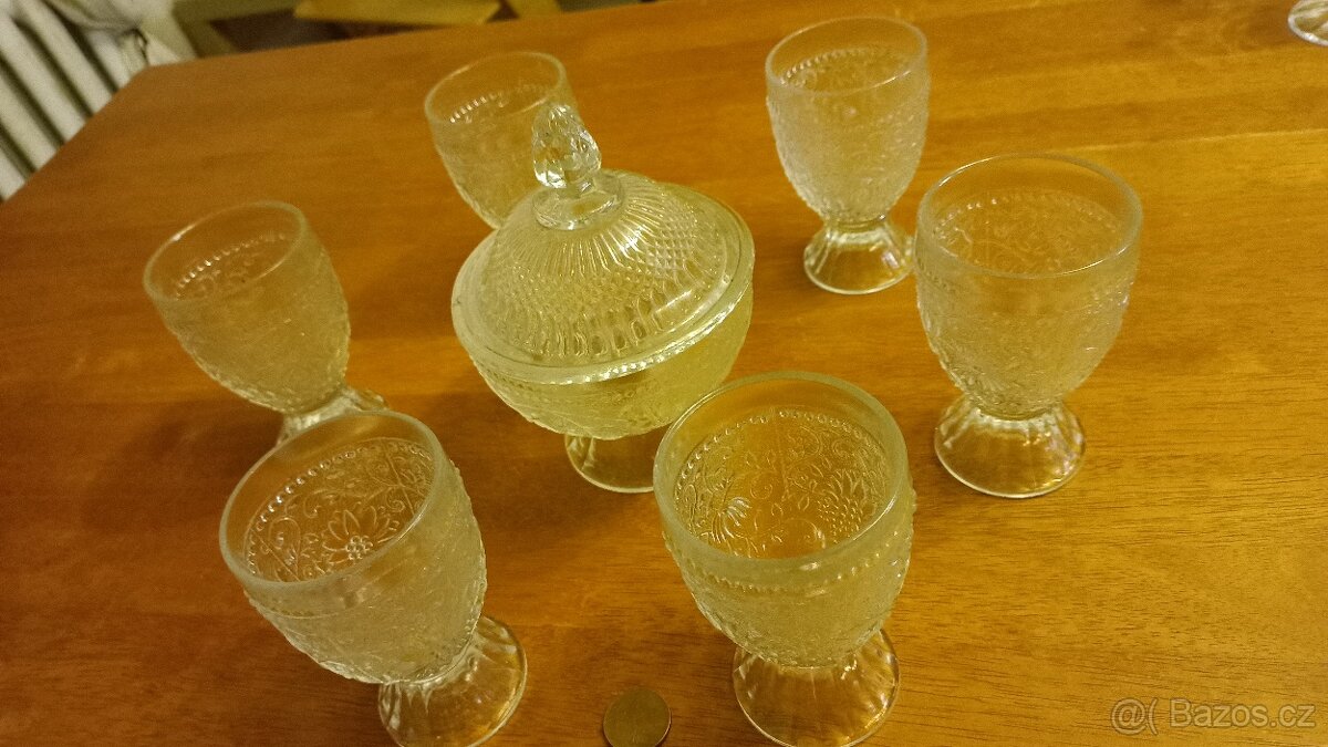 Čiré lisované sklo "Cibulák" Pavel Pánek - 5