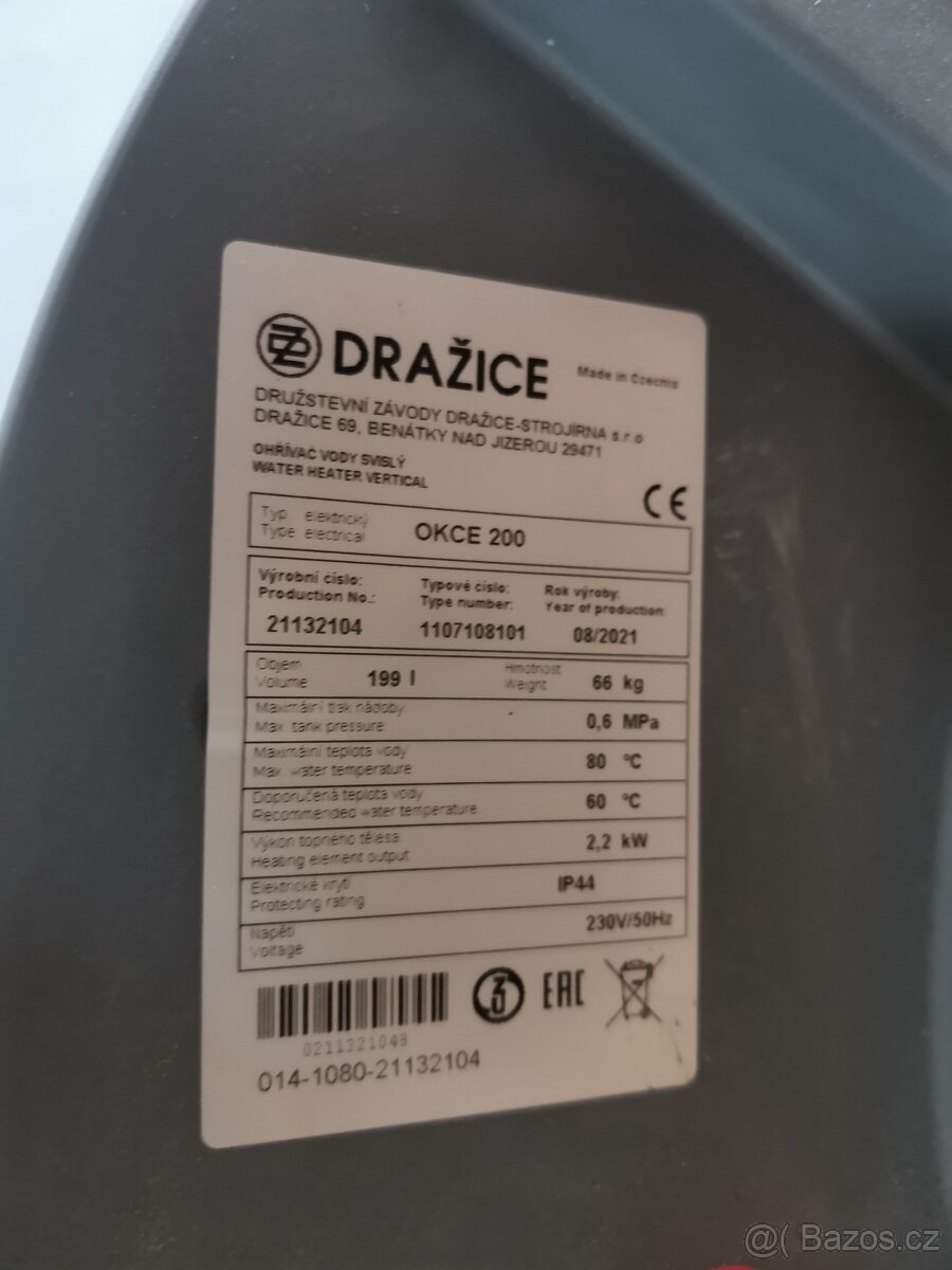 Prodám Bojler Dražice OKCE 200 - 5