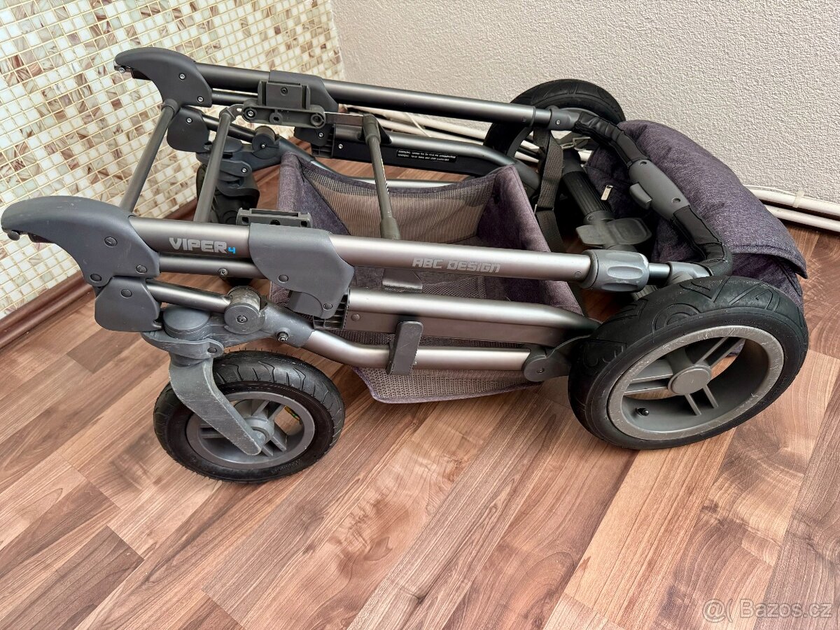 ABC Design Viper 4 – kombinovaný kočárek + Cybex, TOP stav - 5