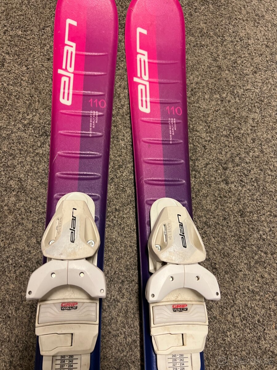 Dětské dívčí lyže ELAN - Sky 110cm - 5