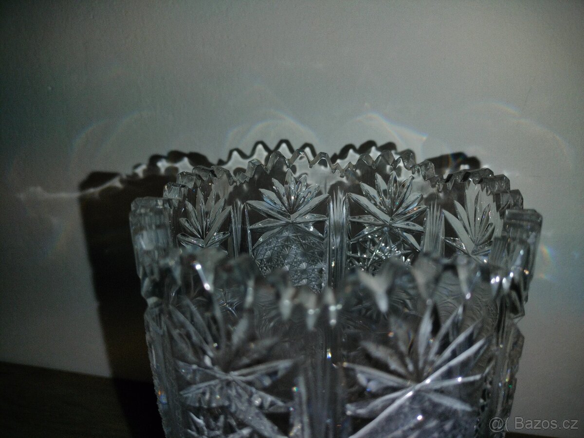 Broušená váza 20,5 cm - 5