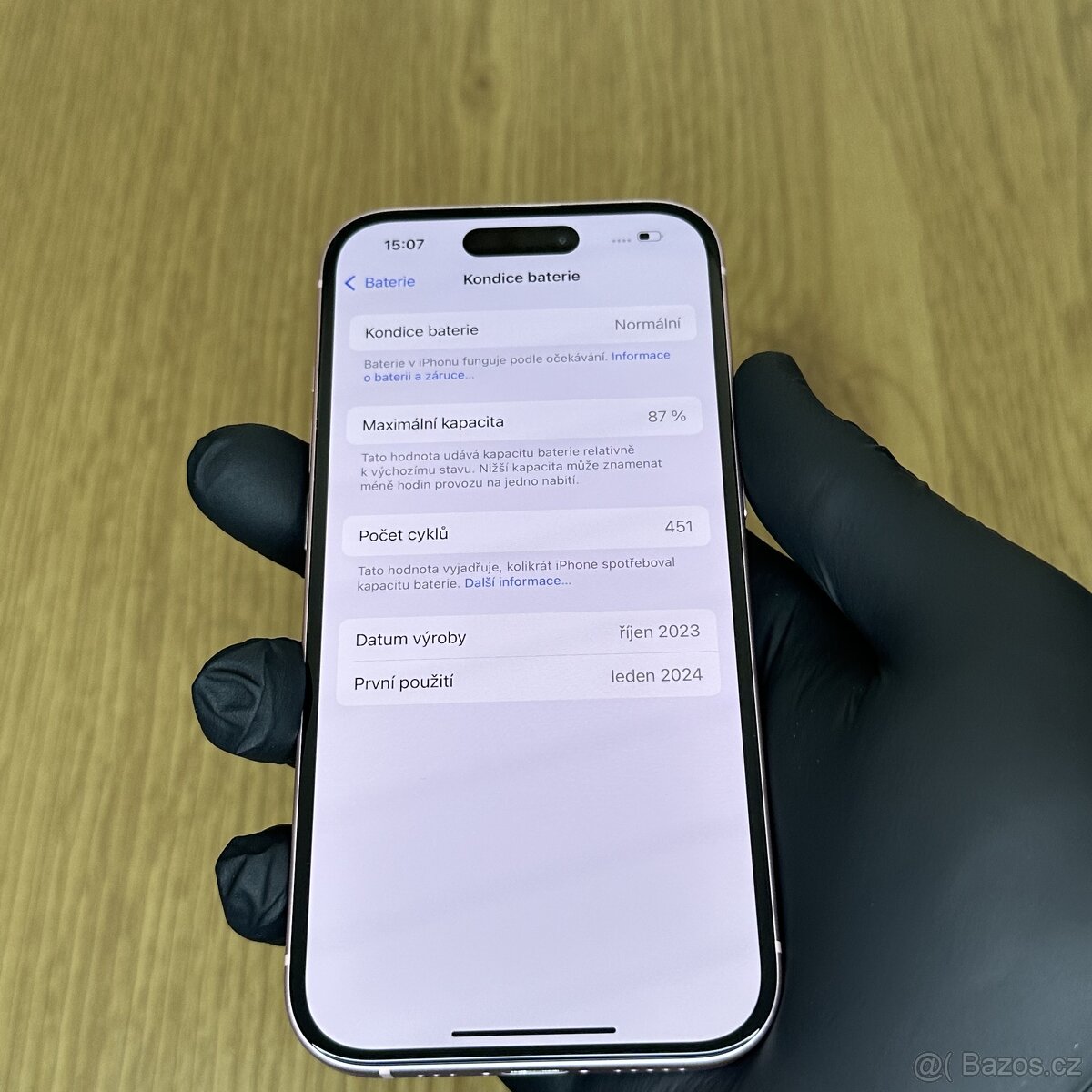 iPhone 15 128GB Pink ZÁRUKA - 5