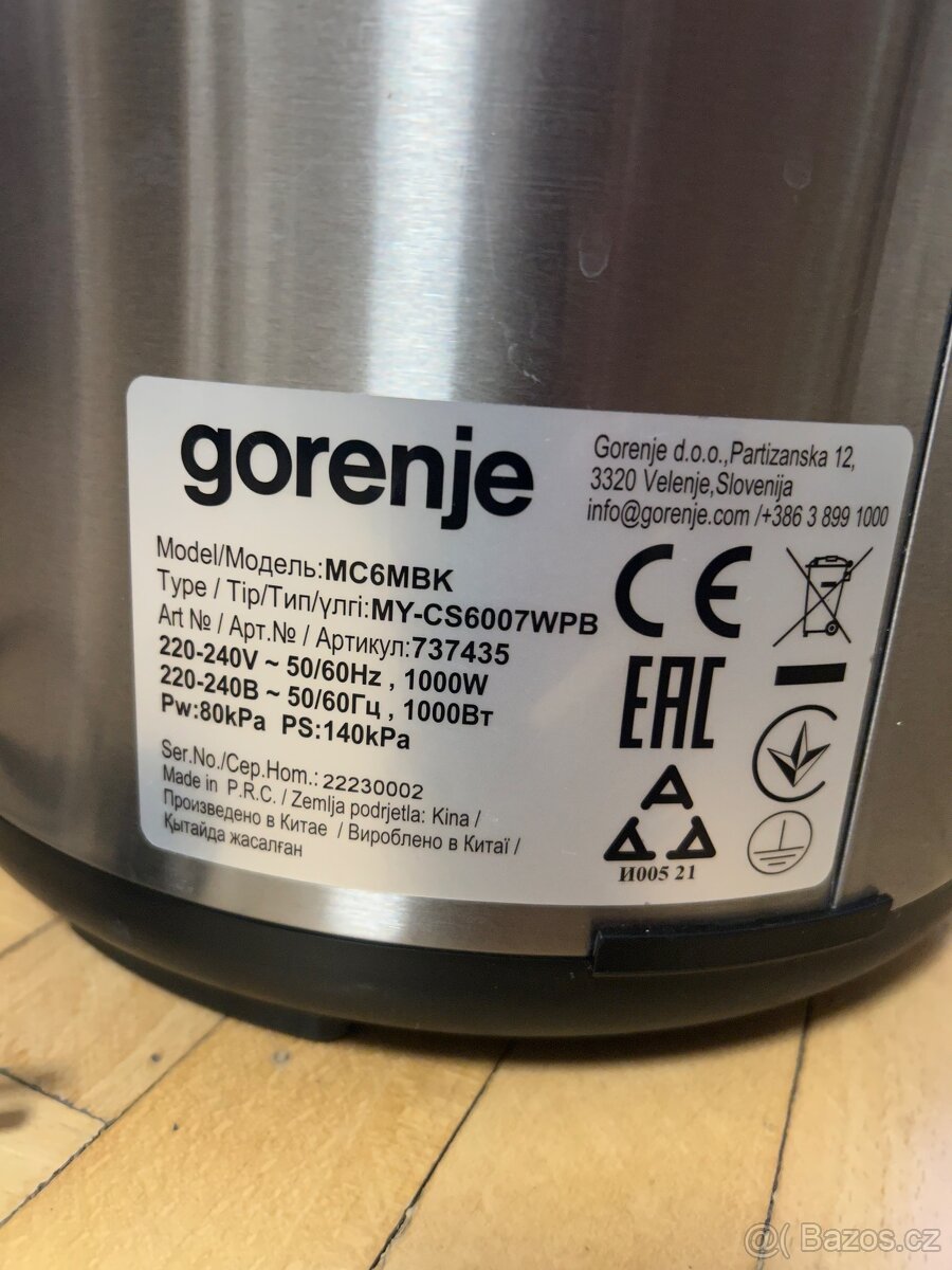 Multifunkční hrnec Gorenje - 5