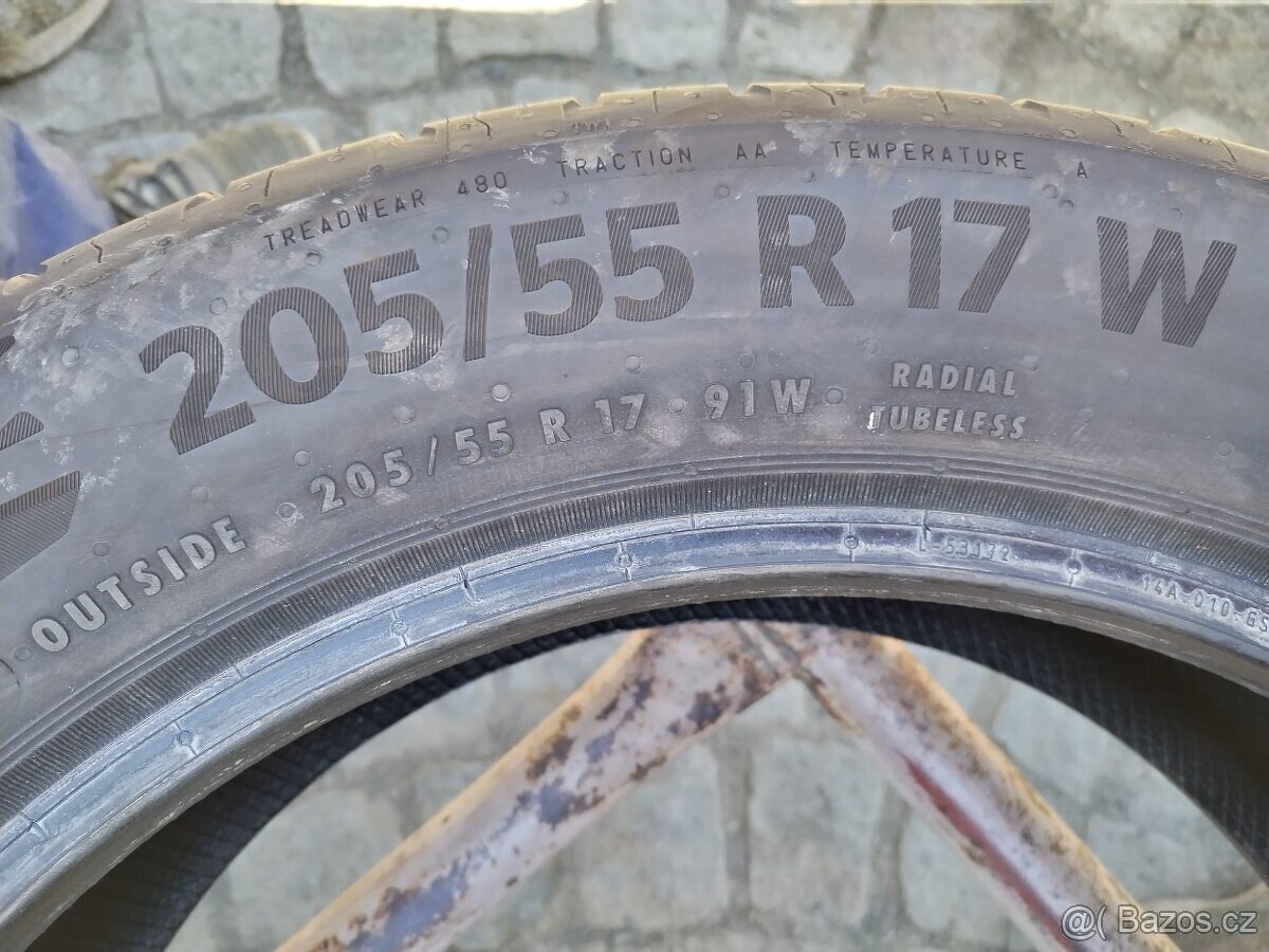 205/55/17 letní pneu CONTINENTAL 205/55 R17 - 5