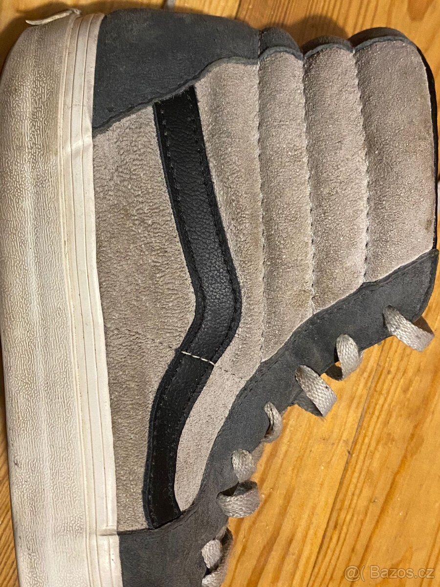 Boty Vans Sk8 - Hi Suede grey - 5