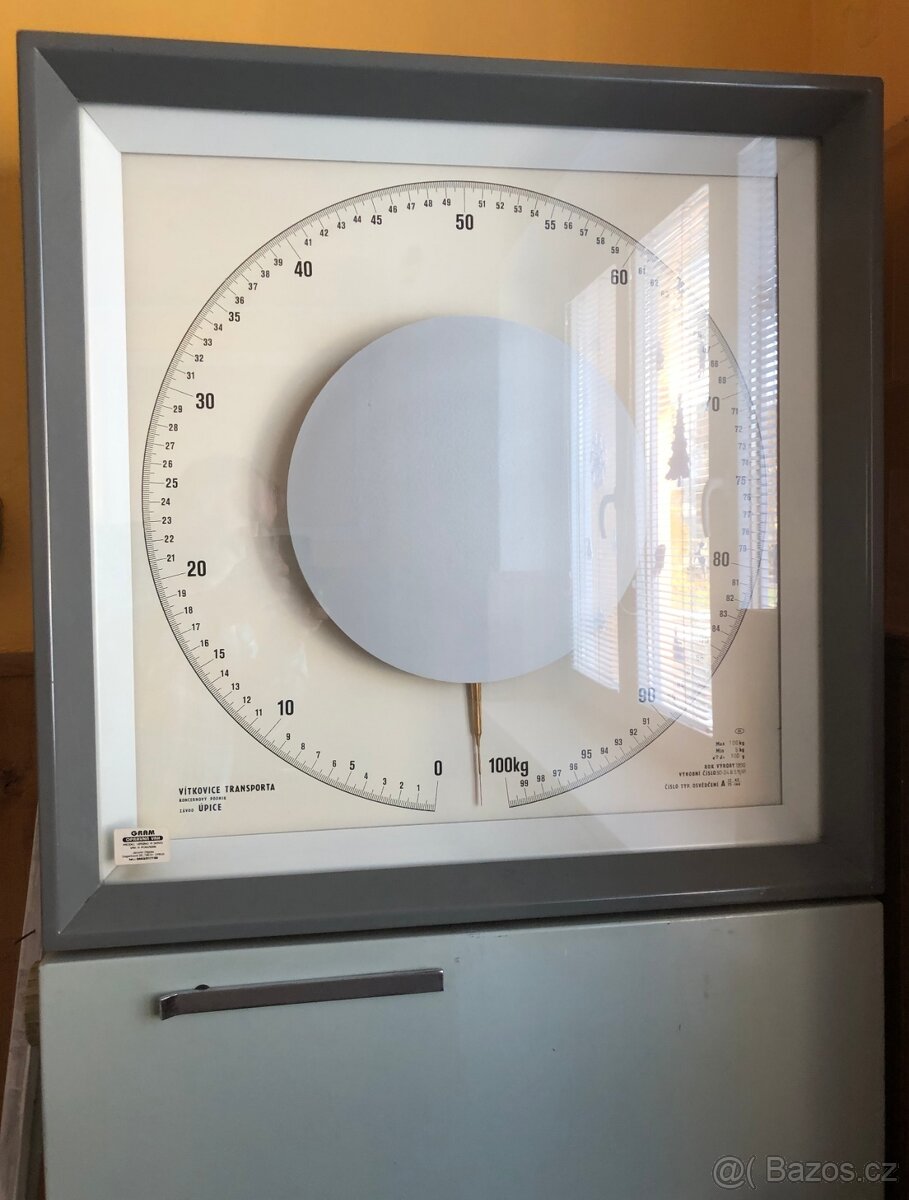 Váha Transporta - závod Úpice. Váživost 100 Kg. Rok 1990 - 5