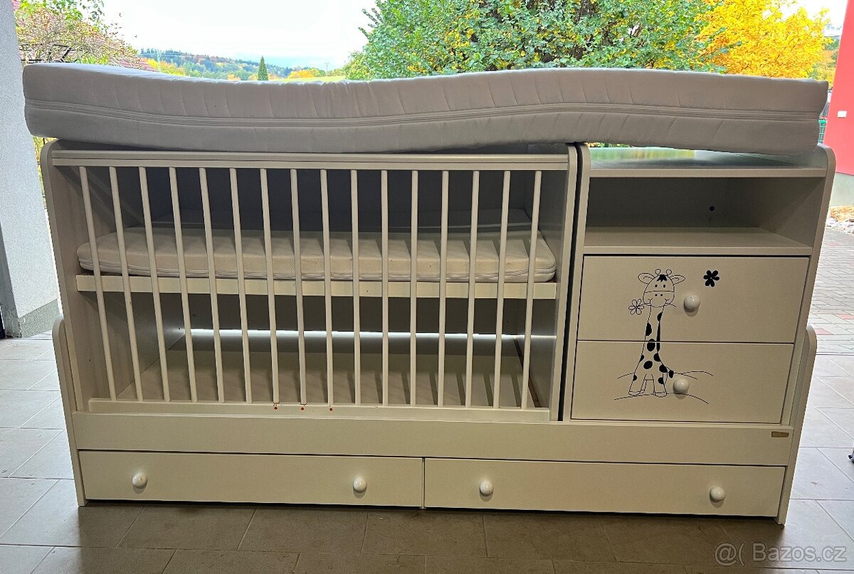 Kombinovaná dětská postel a postýlka - 5