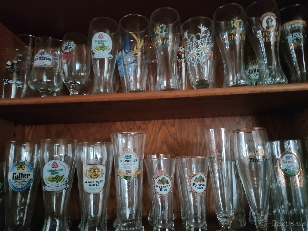 Sklenice na pivo, půlitry - 5