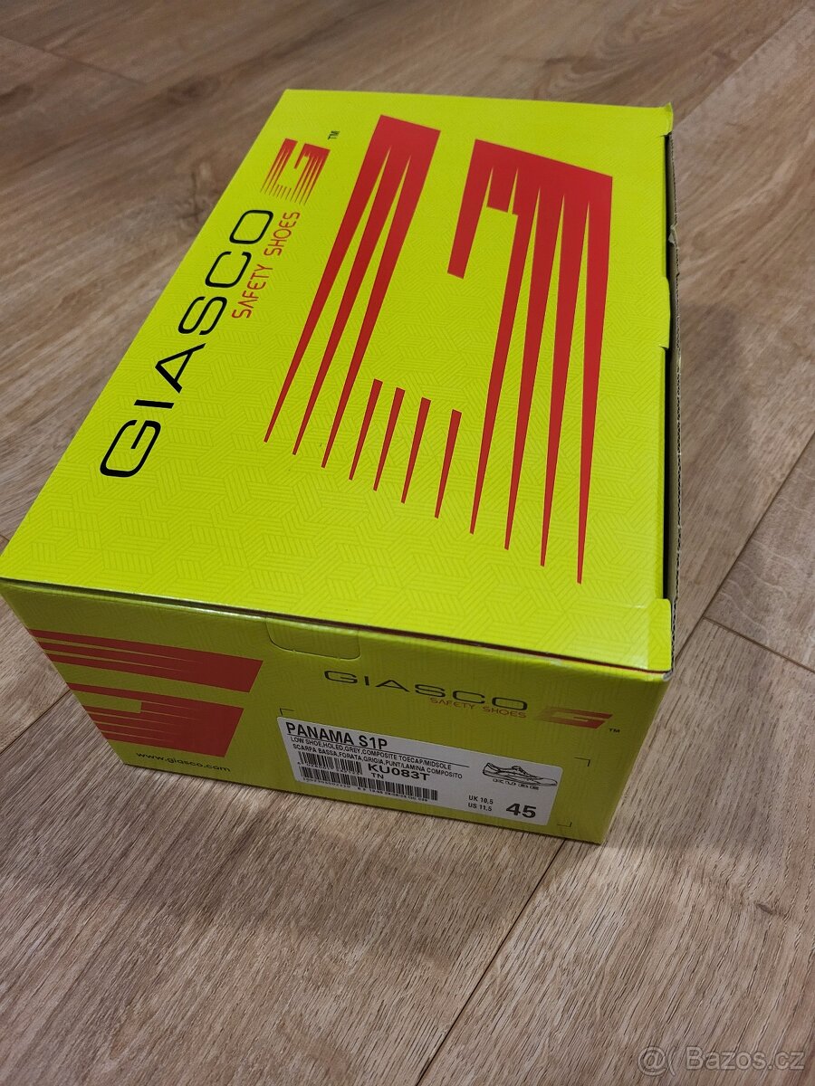 Pracovní boty Giasco Kube PANAMA S1P, 45, ocelová špička - 5