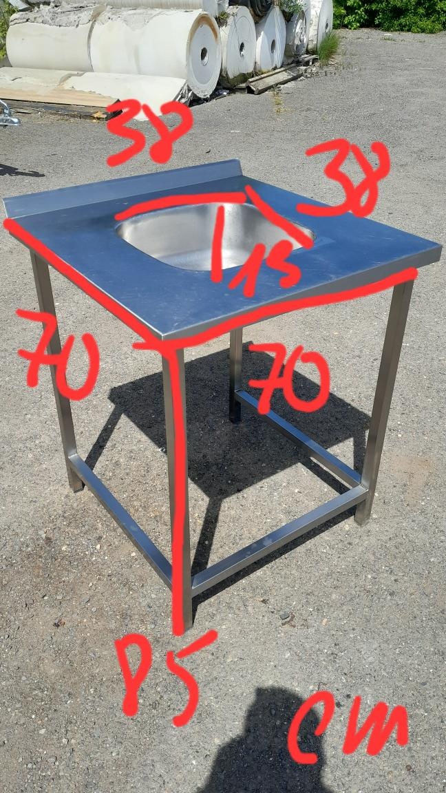 Nerezový dřez ( stůl ) 70x70x85 cm - 5