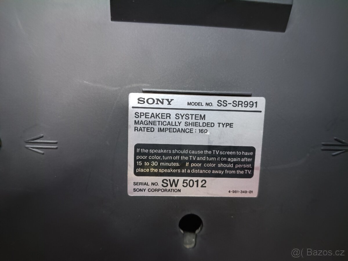 Sony SS-H991, reproduktory sada - 5