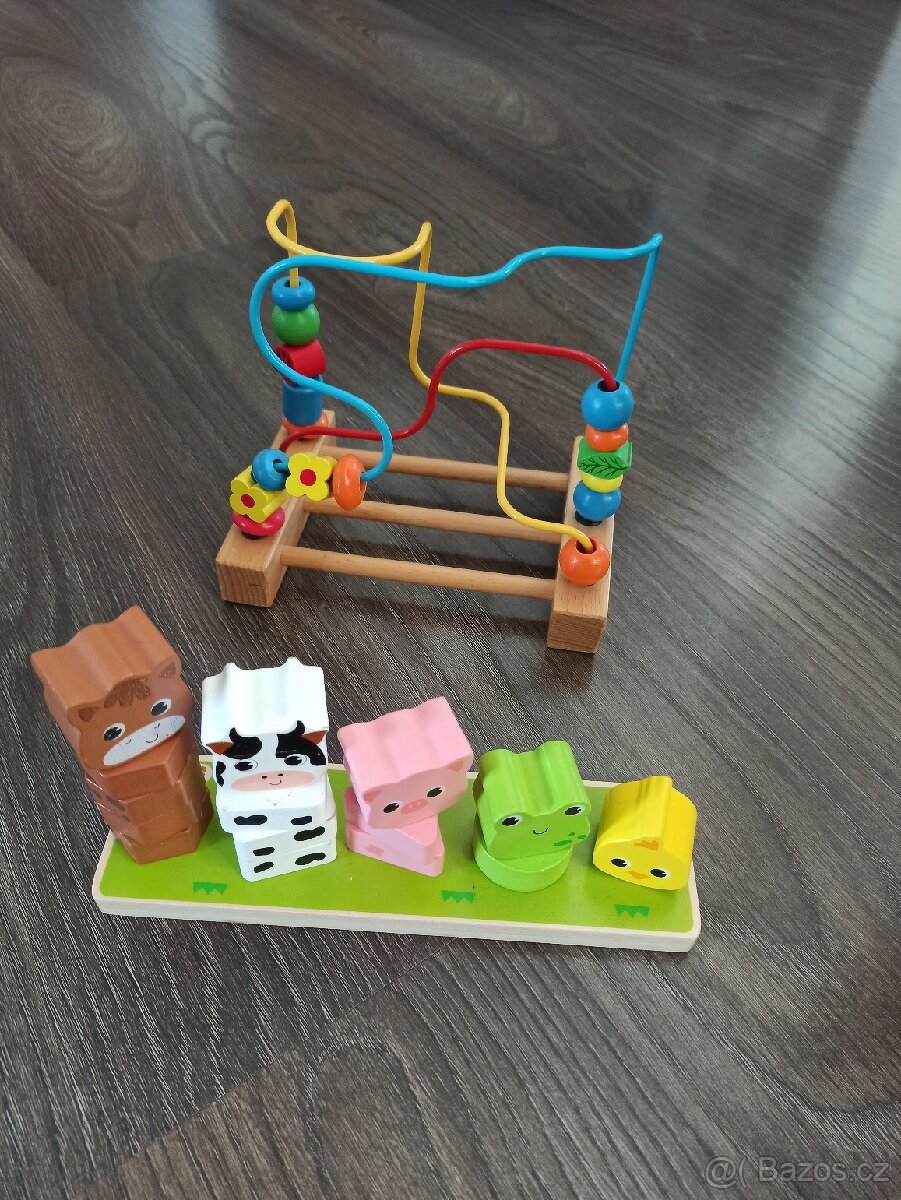 chrastitka,kostky,hráčky pro nejmenší, lego, Lamaze, Chico - 5