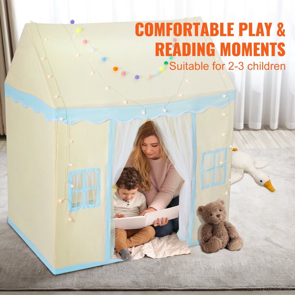 Dětský stan pro 2-3 děti - domeček - 5