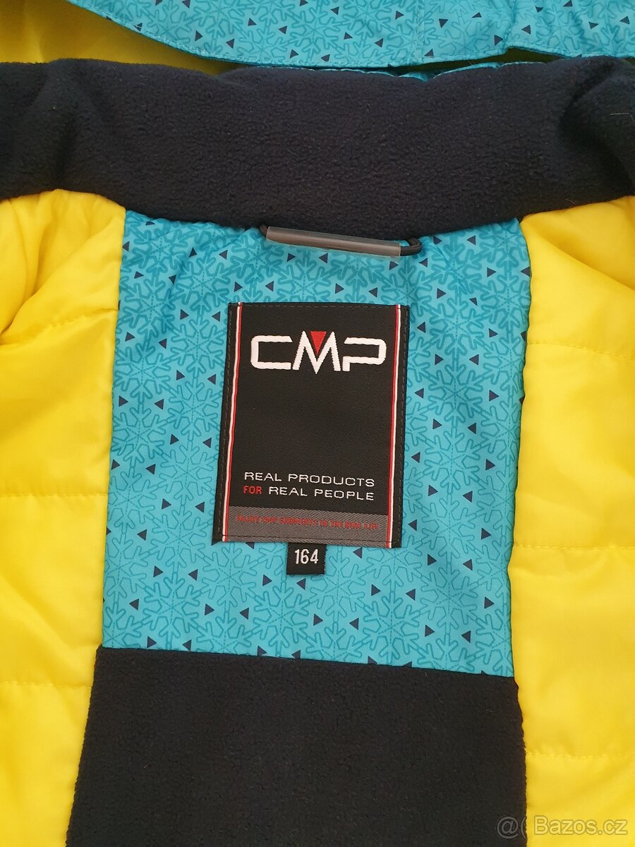 Lyžařská zimní bunda CMP v.164 Top stav tyrkysově modrá - 5