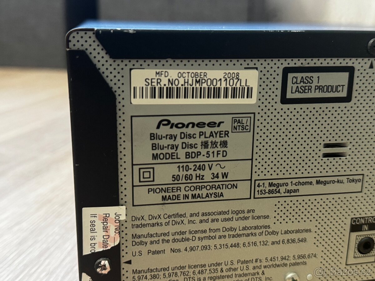 Bluray přehrávač PIONEER - 5