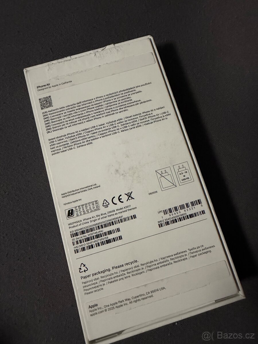 IPhone AIR 256gb blankytně modrý - 5