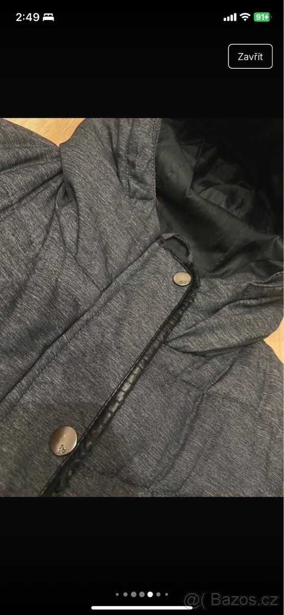 Dlouhý kabát Cropp,velikost S/M - 5