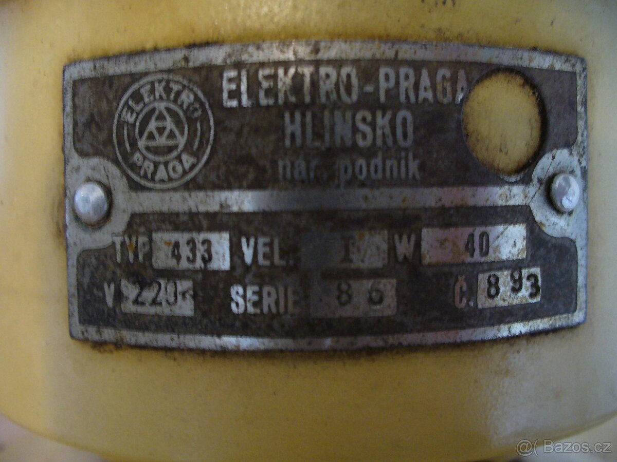 retro šlehač PRAGA Hlinsko typ 433 - 5