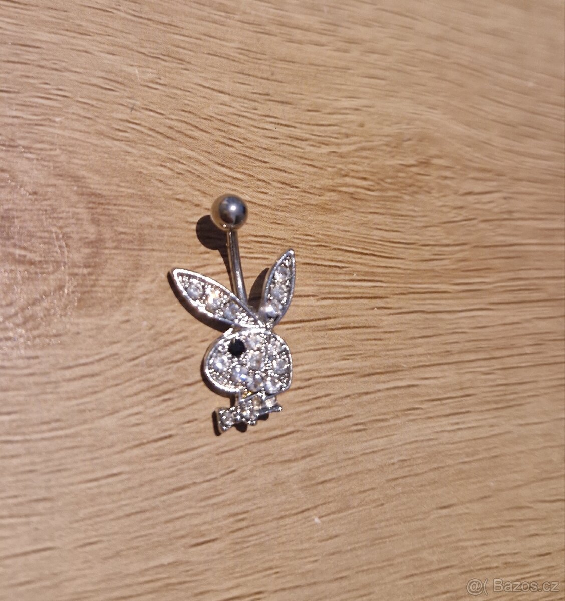 piercing břicha do pupíku třpytivý ocel králíček playboy - 5