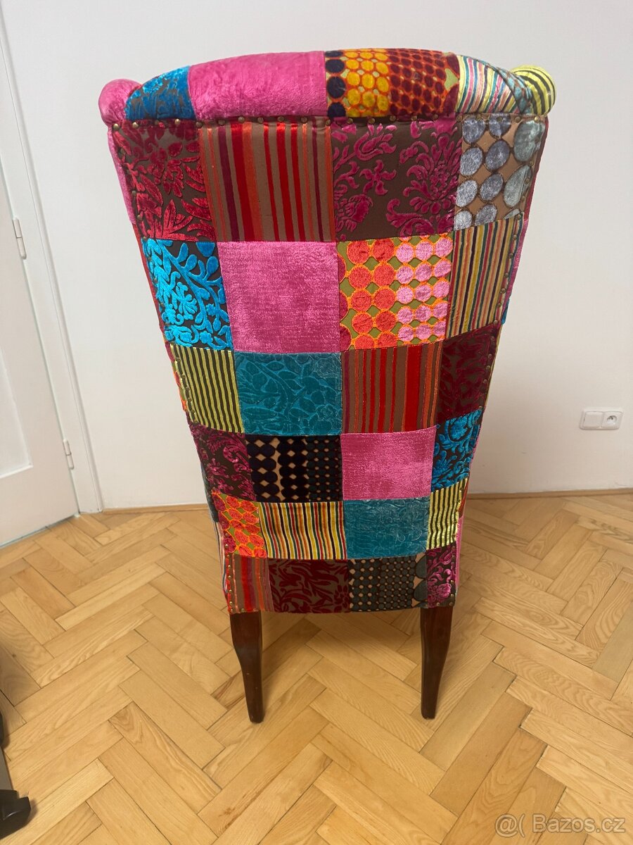 Křeslo Kare Design patchwork velvet - 5