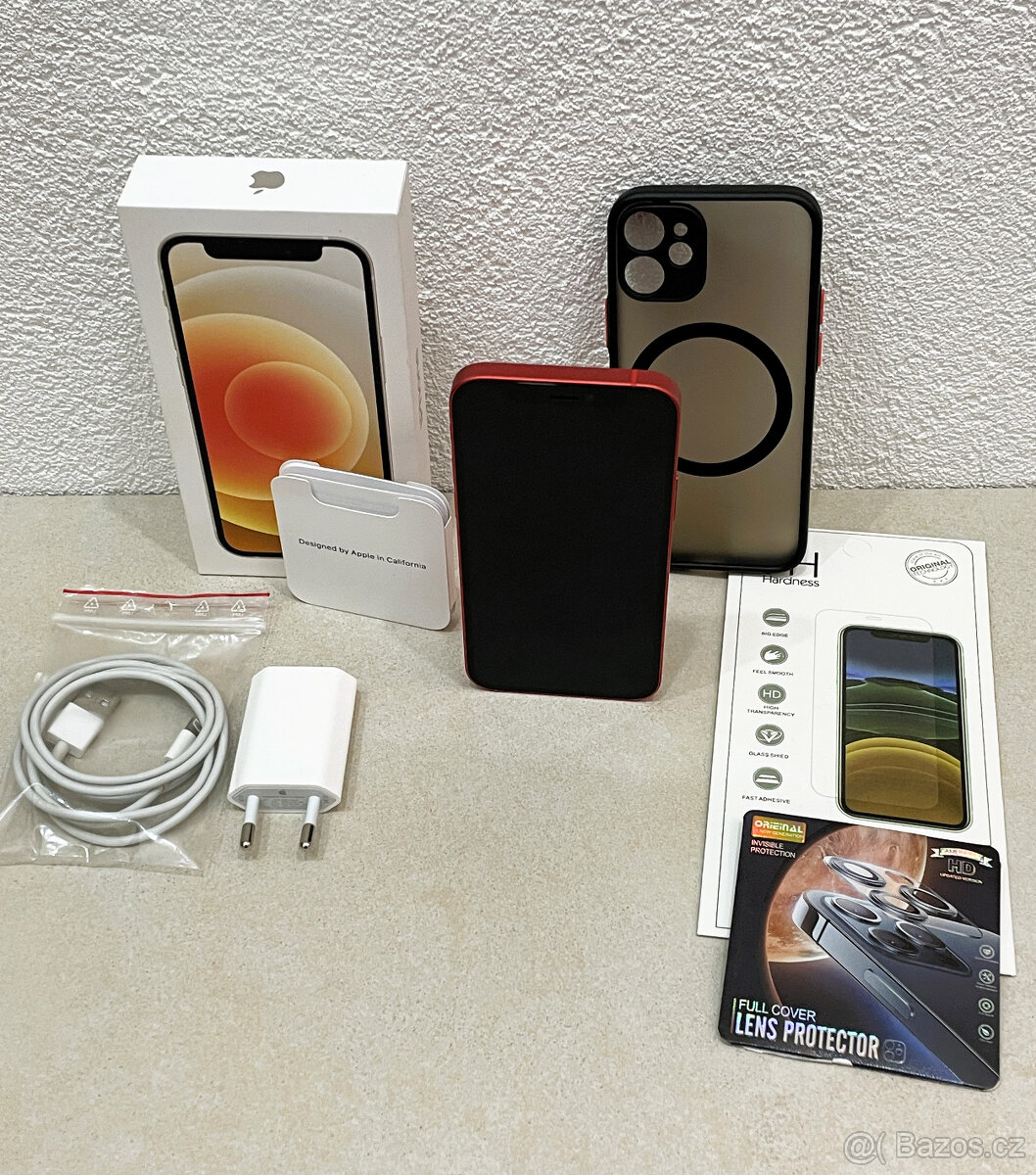 🍏 Apple iPhone 12 MINI 128GB - Red (12m. ZÁRUKA) + DÁRKY - 5