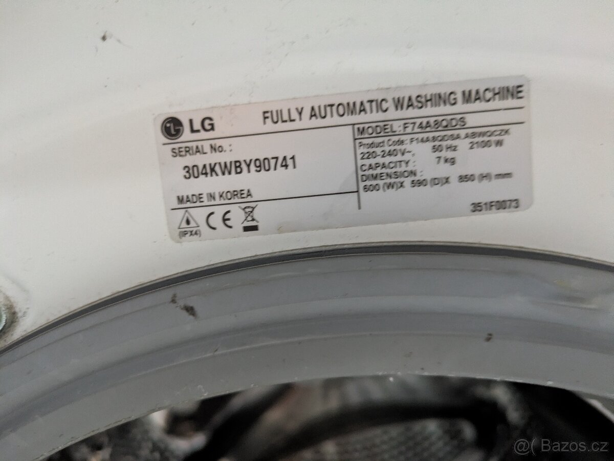 Pračka LG F74A8QDS - teče - 5