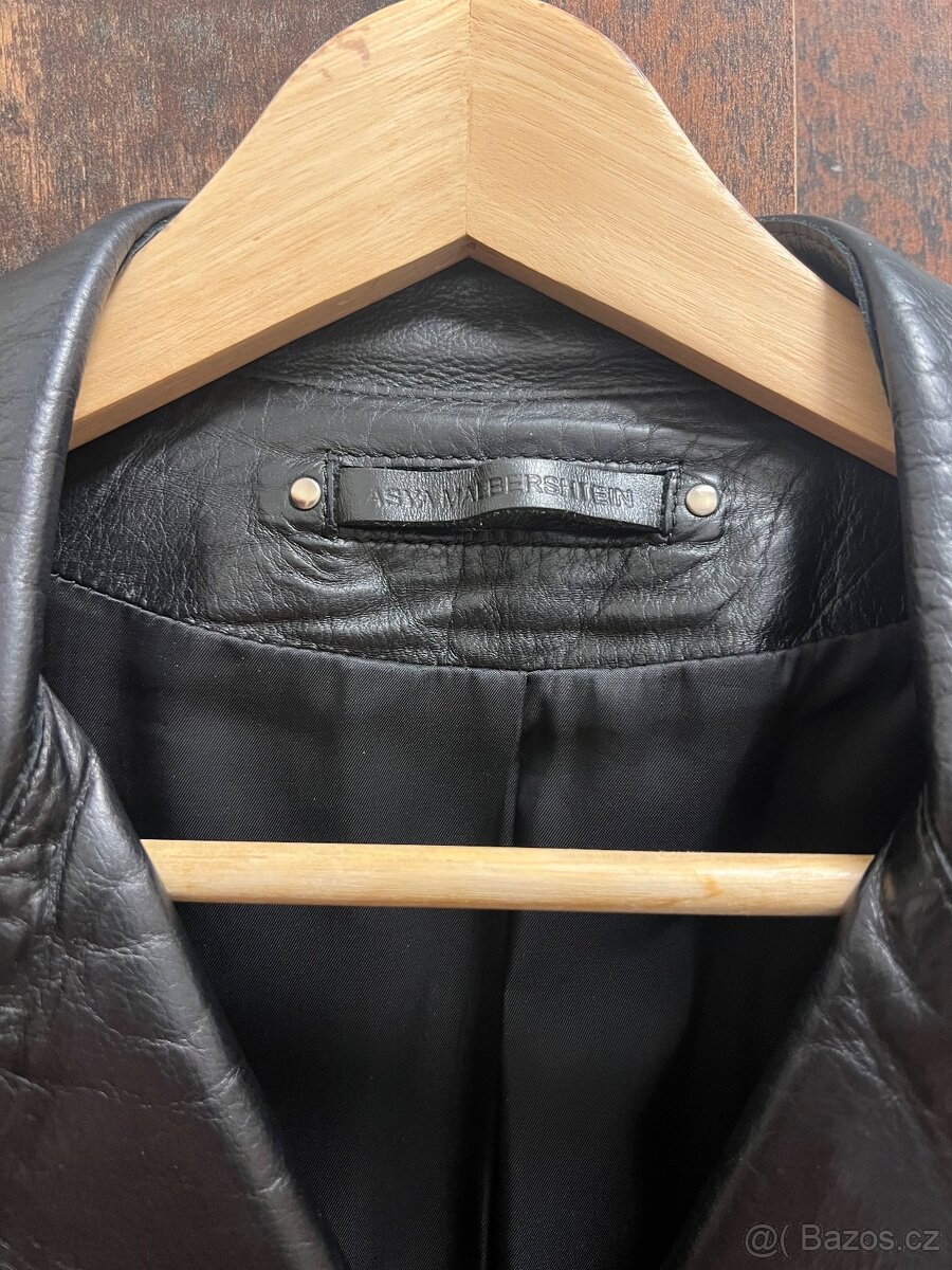 černá kožená bunda - 5
