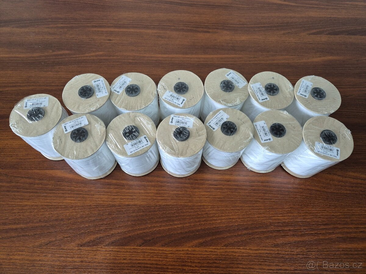 Šikmý proužek - zlatý, černý a bílý - lemovky - 5