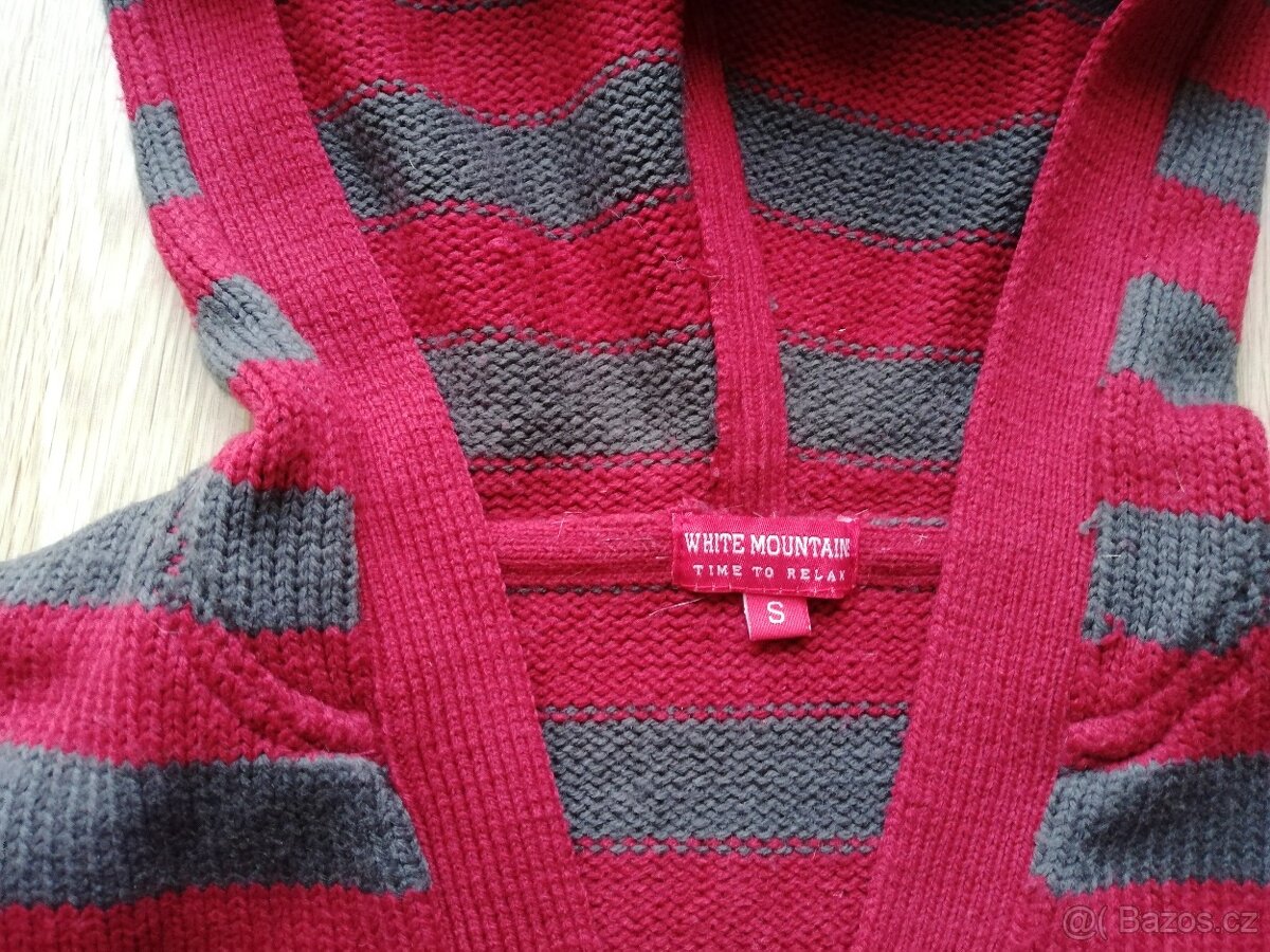dámský svetr s kapucí vel. S - 5