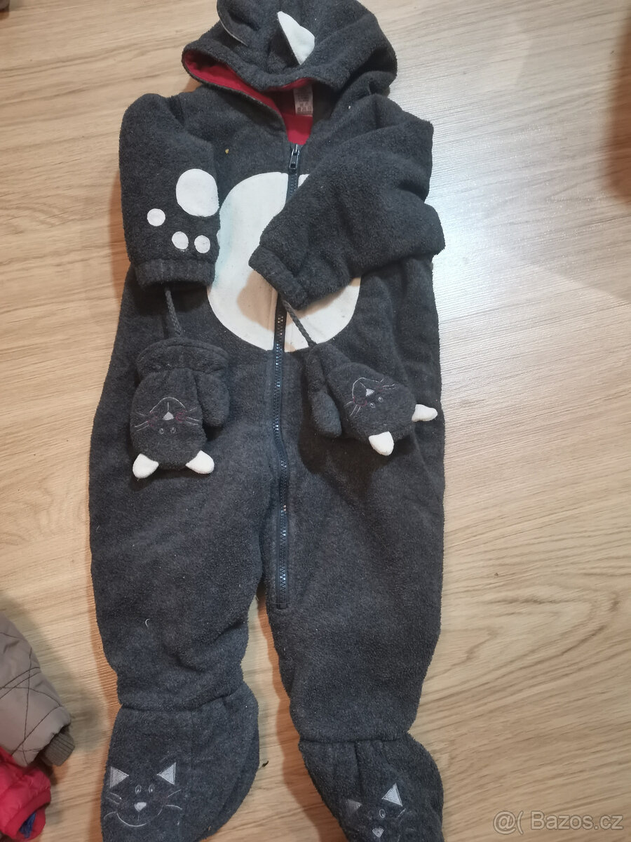 Zimní bunda next podzimní, jarní bunda overal vel 80 - 86 - 5