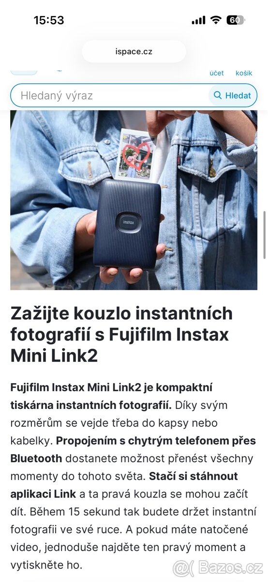 Fujifilm Instax Mini Link2 Space Blue - 5