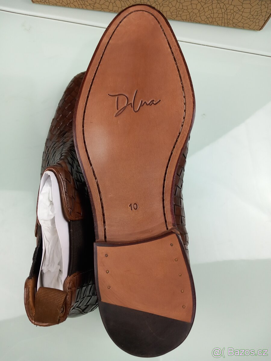 Chelsea Sussex Kožené proplétané kotníkovky - 5