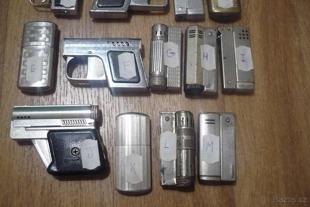Prodej sbírky starých benzínových zapalovačů č. 2. - 5
