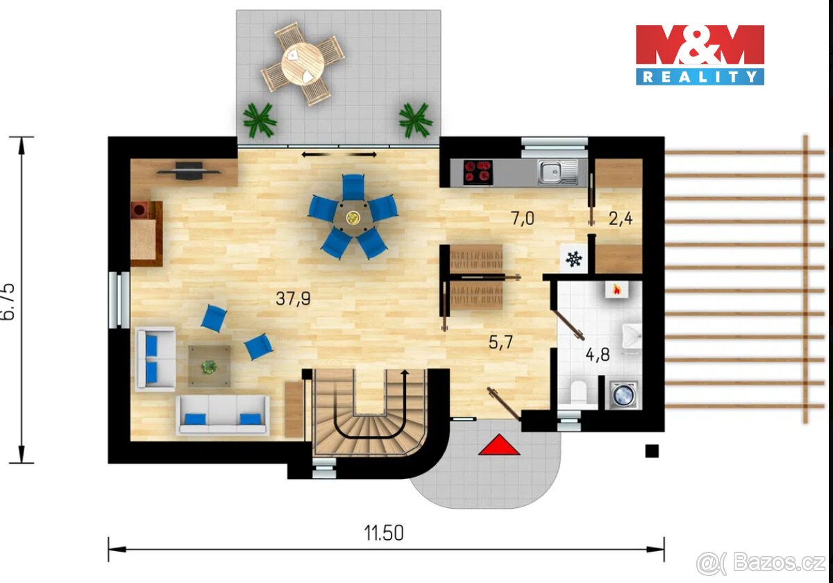 Prodej rodinného domu 4+1, 110 m², Krušovice - 5