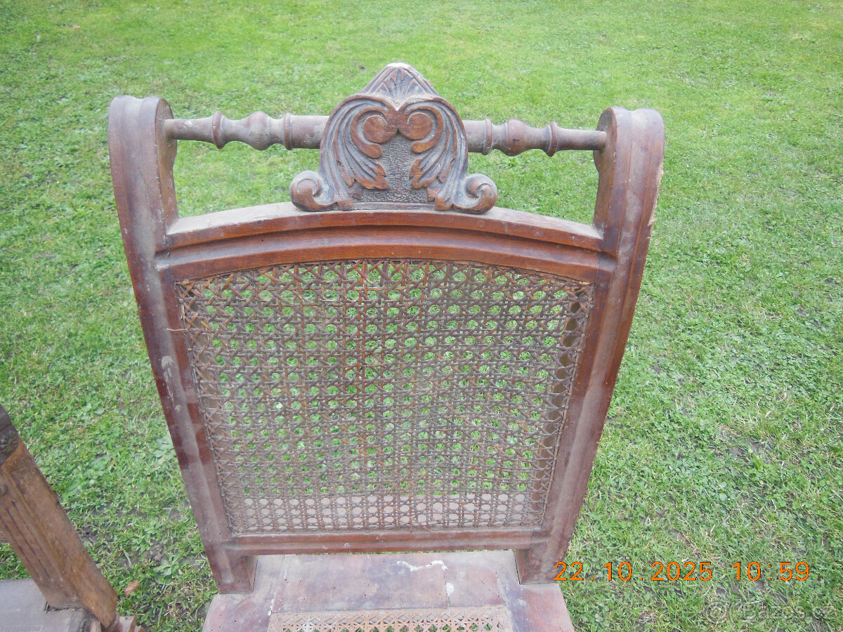 staré židle 2ks na renovaci - 5