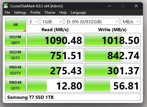 1TB Samsung T7 SSD - 5