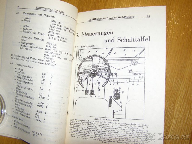 Prodám návod na obsluhu ARO M-461 z roku 1968.