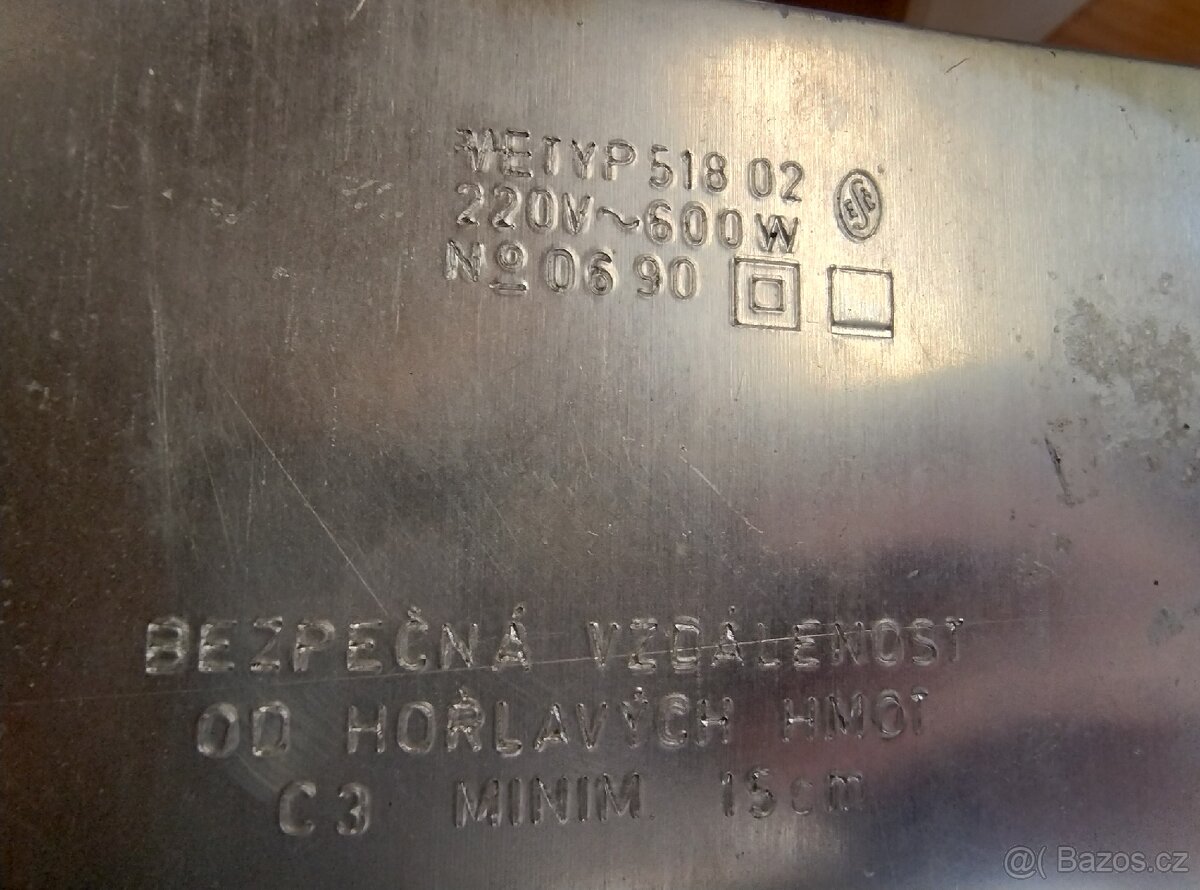 518 02 infrazářič 600W - 5