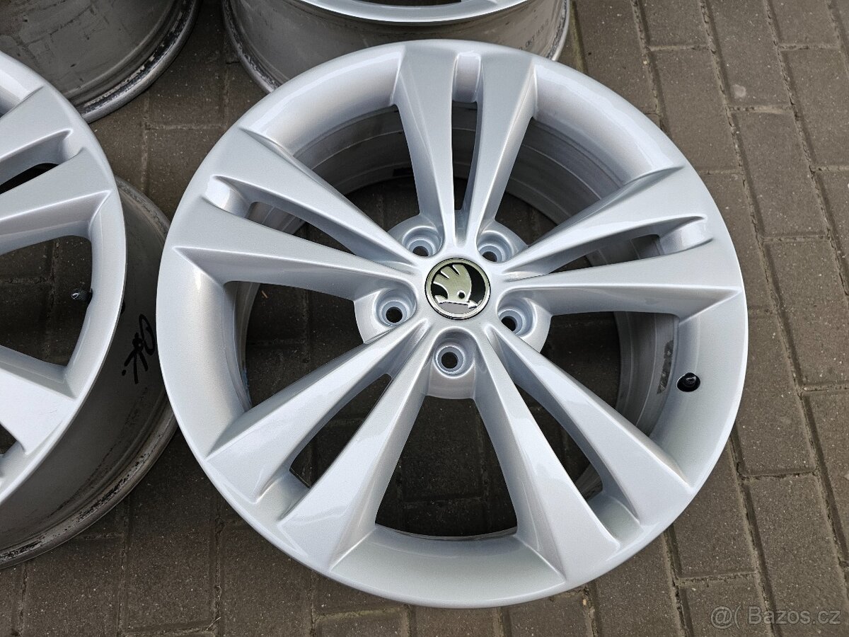 ALU kola disky Škoda 5x112 R18 Neptune Octavia RS - 5
