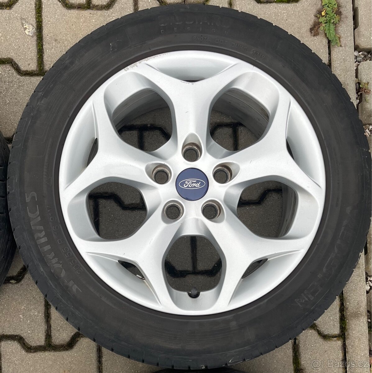 Alu kola Ford, 5x108, R16, ET50, letní pneu - 5
