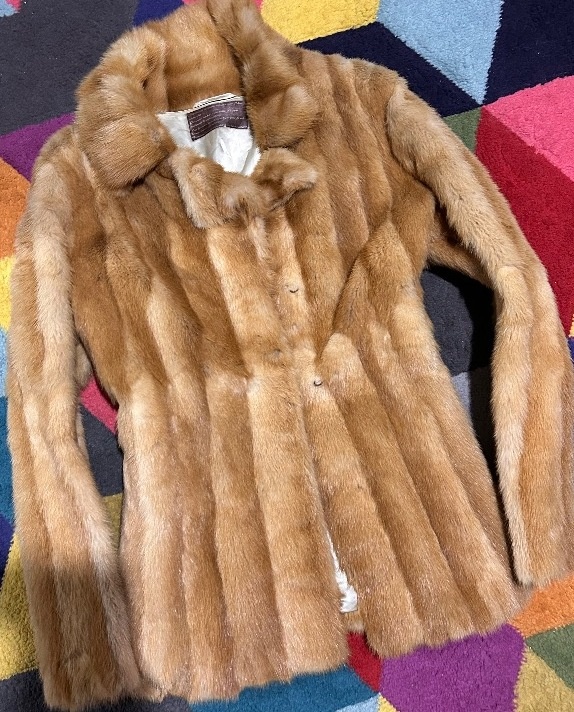 Luxusní dámský kožich-liška -100% leather pravá kožešina 42 - 5