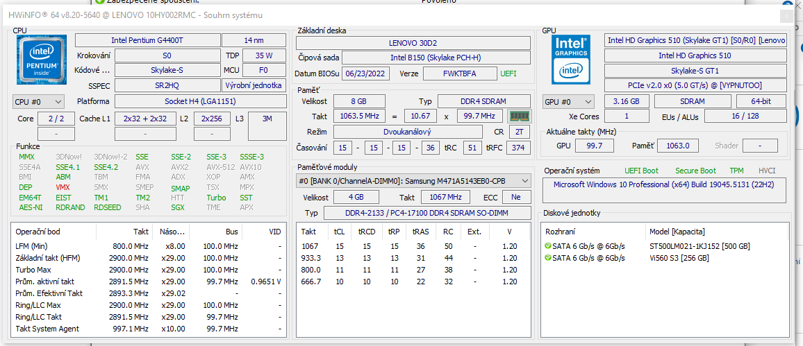 Lenovo ThinkCenter M700 Pentium G4400T - 5