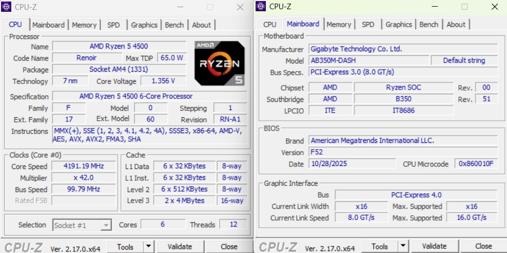 Herní PC - Ryzen 4500, 16GB RAM, 1TB NVME, 5700XT, WIN11 - 5